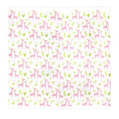 Ornet Hug Me OG Swaddle Triple Gauze Blanket Giraffe Pink OGHW0816PK
