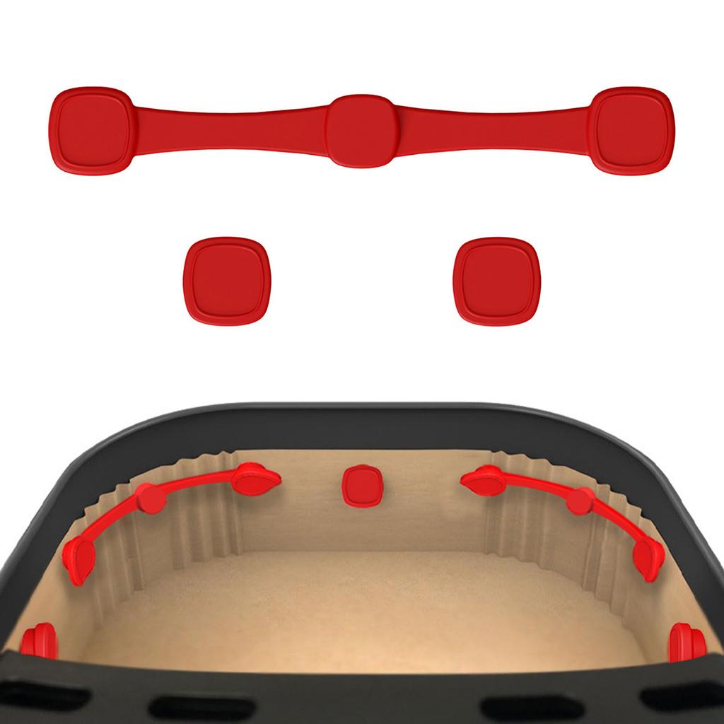 Air Fryer Magnet Silicone Buckle Non Scratch Removable Air Fryer Magnets Fixation Safely Paper Holder Easy to Use