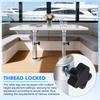Detachable Aluminum Alloy Stand Base 3 Levels Telescoping Mounting Frame One-Leg Lifting System for Boat Yacht Motorhome Caravan