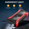 EAFC Protable Car Jump Starter Emergency Power Bank, 12V Portable Car Booster For 6.0L Gas & 4L Diesel Cars