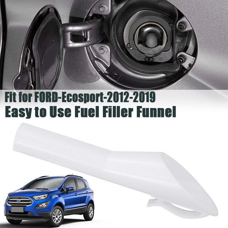 White Capless Fuel Funnel Gas Filler Spout For 09-2020 Ford Lincoln 8U5Z17B068B