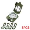 Vintage Professional Metal Compass with Aluminum Case for Hiking and Climbing