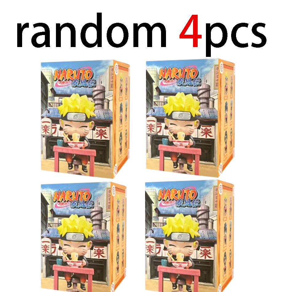 Naruto Anime Sasuke Uchiha Naruto Kakashi Anime Figures Mini PVC model Naruto Shippuden Ramen Theme Series  Toy Gift