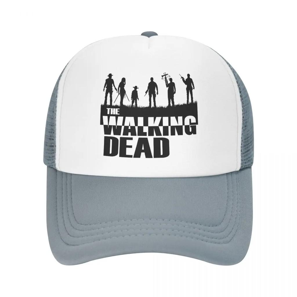 Custom Classic Unisex Horror TV Show The Walking Dead Trucker Hat Adult Adjustable Baseball Cap Unisex Women Hip Hop Dad Hat