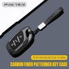 Coque de clé de voiture style carbone ABS à 3 boutons pour MG 4 2023 Mg4 Ev MG HS GT ZS EV ZX MG5 MG6 pour Roewe RX3 RX5 RX8 ERX5 I6 I5