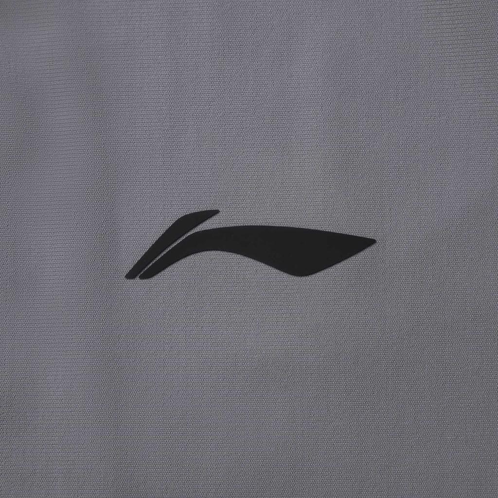 Li-Ning Training Series Solid Color Round Neck Comfortable Breathable Versatile Short Sleeve T-Shirt Men Tops Sober-Gray ATSV383-8