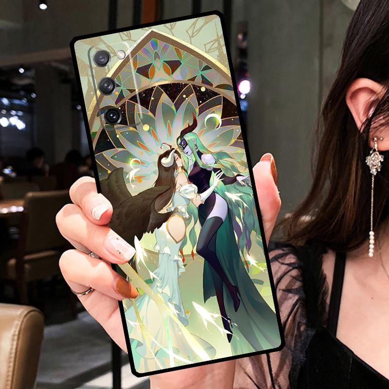 Albedo Overlord Anime Case For Samsung Galaxy S20 FE S9 S10 Plus Note 10 Note 20 S21 S22 Ultra Phone Back Cover