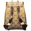 New MLB Polyester Backpack Regular Women's Beige 7ABKMD74-50BGS