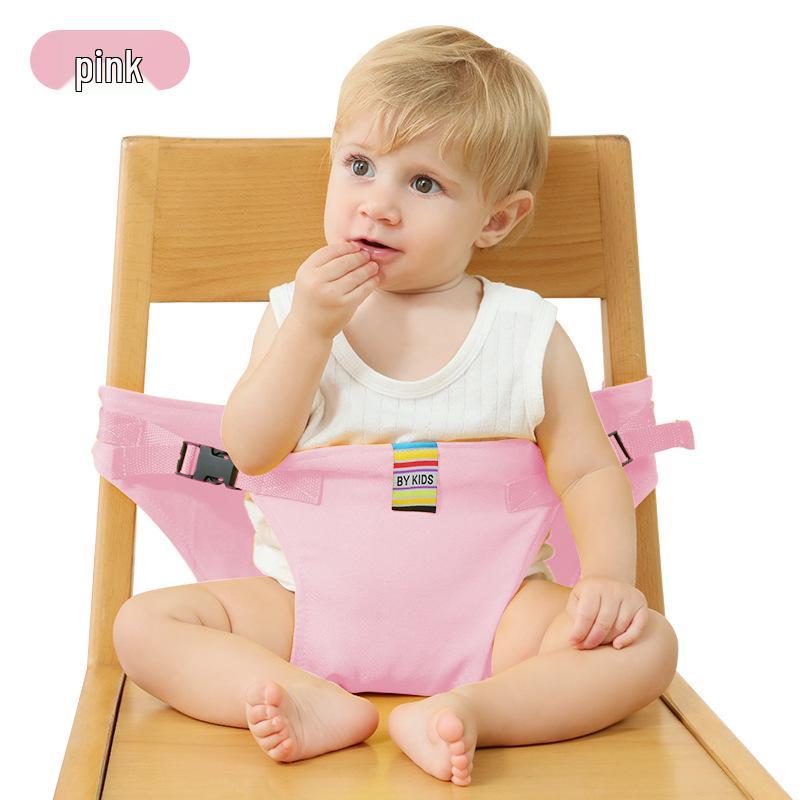 Scaun înalt portabil pentru bebeluși, centură de siguranță - Sistem de reținere pentru copii și curea pentru scaun de hrănire pentru sugari cu atașament pentru masă