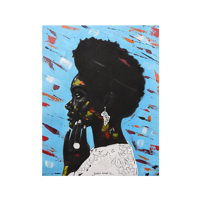 Schwarzer Mann Leinwand Malerei Afrikanische Kunst Porträt Graffiti Poster Drucken Abstrakte Figur Wand Bilder für Wohnzimmer Wohnkultur