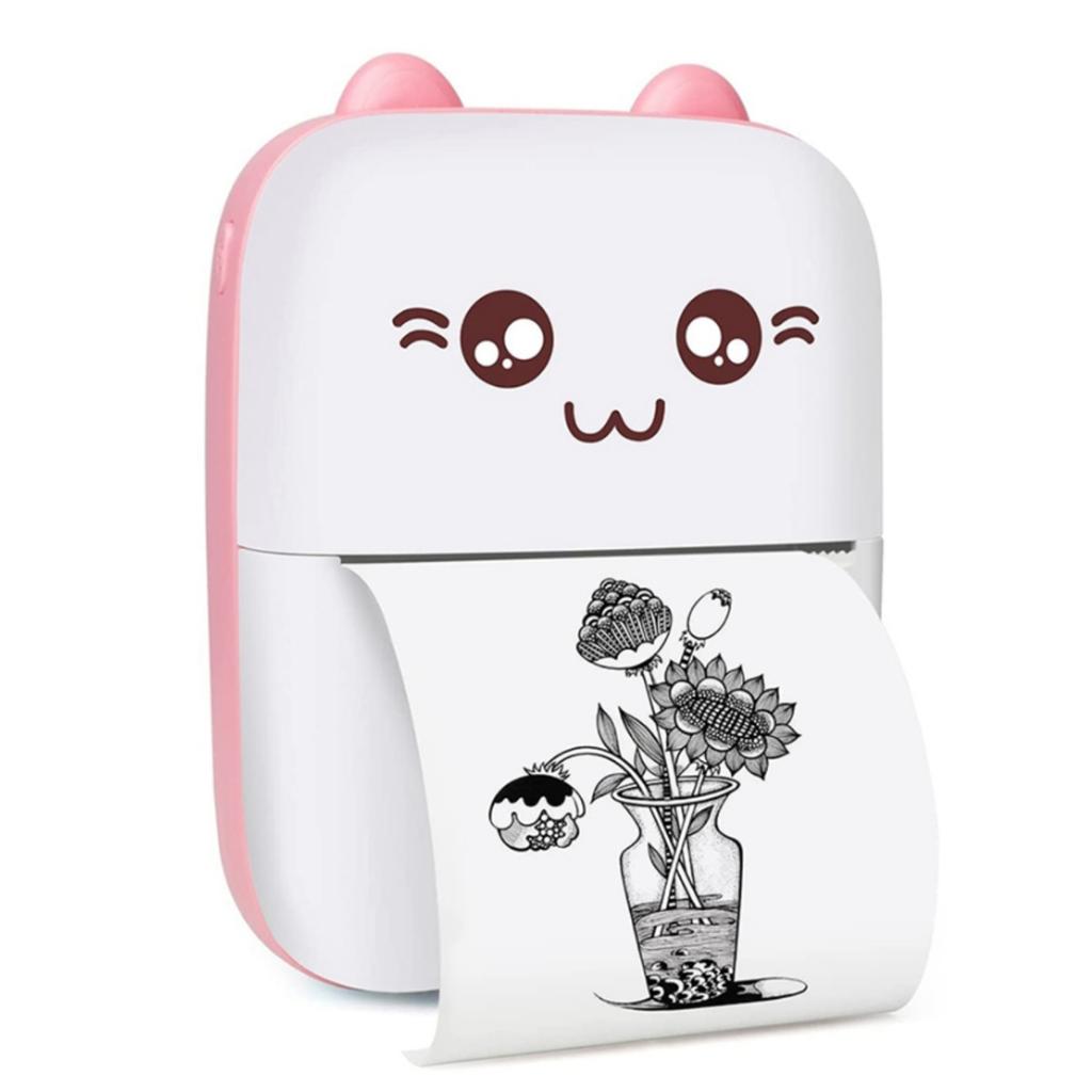 Thermal printer mini labels photos notes multifunction kitty print