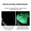 1 IN 4 Car Foot Lamp Symphony Car Interior Light Decorative Atmosphere Lights USB App Control Ambient Neon Light
