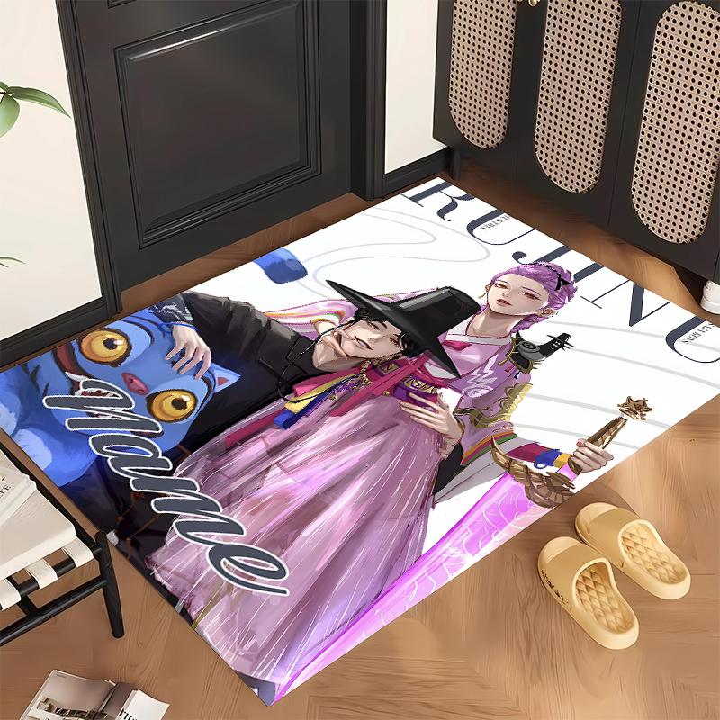 Rumi & Jinu (23) Personalized name Office Carpet Stylish Decor for Living Room Bedroom Kitchen