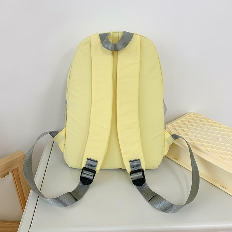 School bag summer new cute Korean children's research small backpack Coco love love ice cream contrasting color soft girl travel backpack