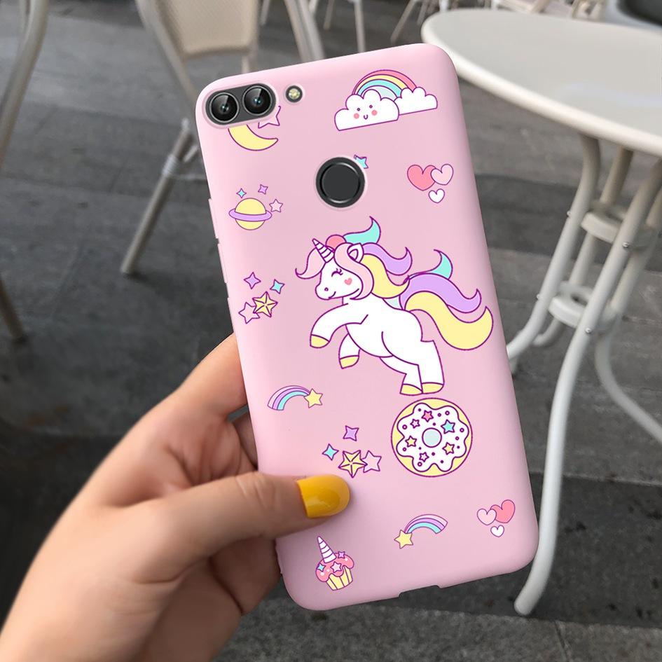 For Huawei P Smart Case For Huawei P Smart 2018 Daisy Flower Phone Case FIG-LX1 Soft Tpu Silicone Back Cover On PSmart 5.65" Bag