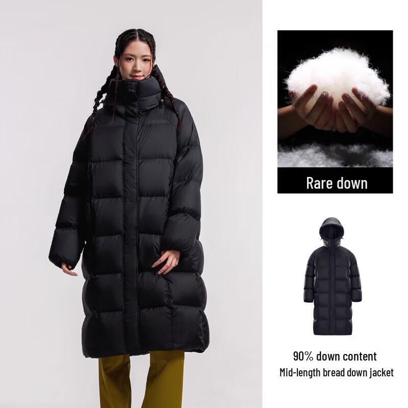 CAMEL Women's Mid-length Puffer Down Jacket