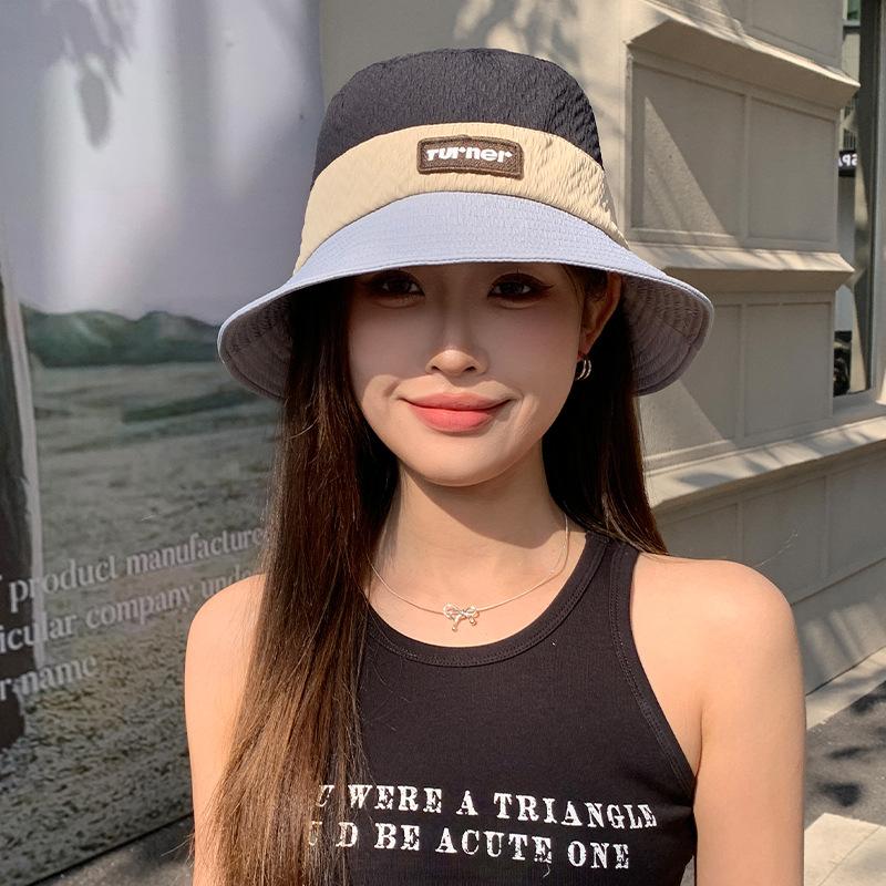 New Korean Version of Ins Versatile Face Showing Small Basin Hat Summer UV Fisherman Hat Women Quick Drying Mountaineering Hat