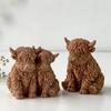 Yak Animal Silicone Molds Food Grade Silicone Mould for Resin Casting Handmade Soap Making Candle Gypsum Statue Ornament