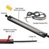 2PC Flexible Switchback Dual-Color White & Amber Motorcycle LED Fork Turn Signal Blinkers DRL Daytime Running Light Waterproof Adjustable Stips Bars