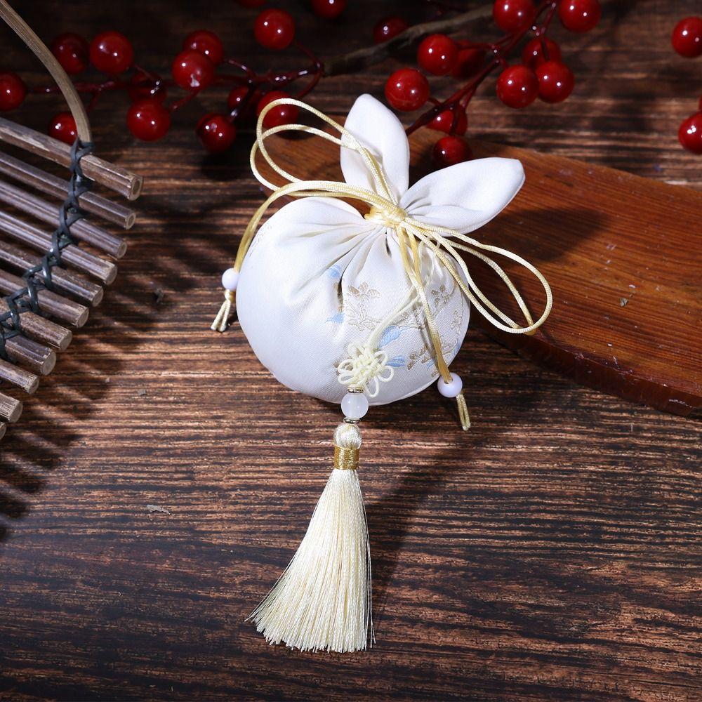 Handmade Mid-Autumn Festival Rabbit Sachet Bag Hanging Embroidery Sachet Pendant  Home Decor