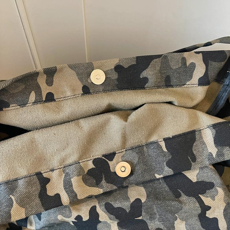 Borsa a Spalla Grande Capacità Borsa Tote Mimetica Borsa da Lavoro da Donna