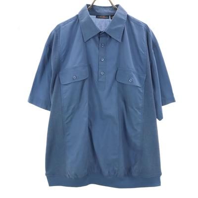 CANYON RIDGE Old Five-quarter Sleeve Shirt 2XL Blue Pullover Big Size Men's Used