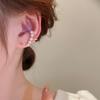 Korean Four Imitation Pearl No Ear Hole Small Cool Style Cut Metal Earbone Clip Earring for Women Zircon Wholesale Girl Gift