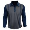 Spring Autumn Men's Contrasting Color Lapel Long Sleeve Button Polo Shirts Mens Casual Polos Tops
