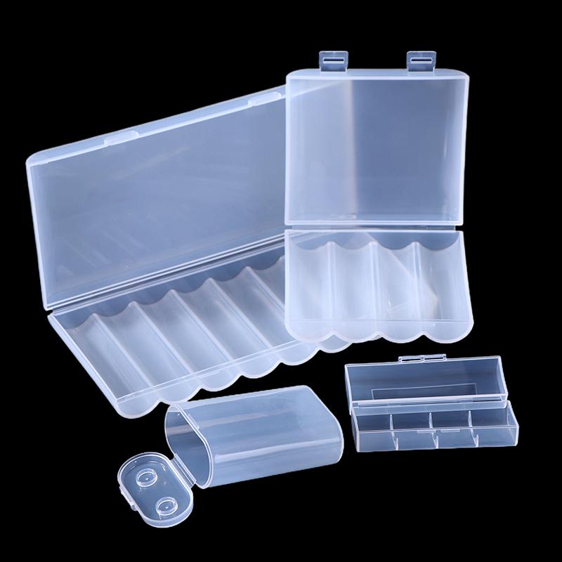 1/3Pcs 1 Section/2 Section/4 Section/8 Section 21700 Battery Anti Fall Protection Box 21700 Battery Pp Plastic Storage Box