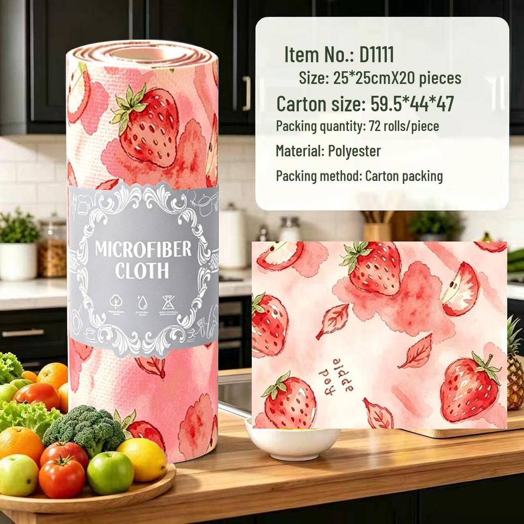 Tearable Multifunctional Microfiber Dishcloth for Kitchen Cleaning