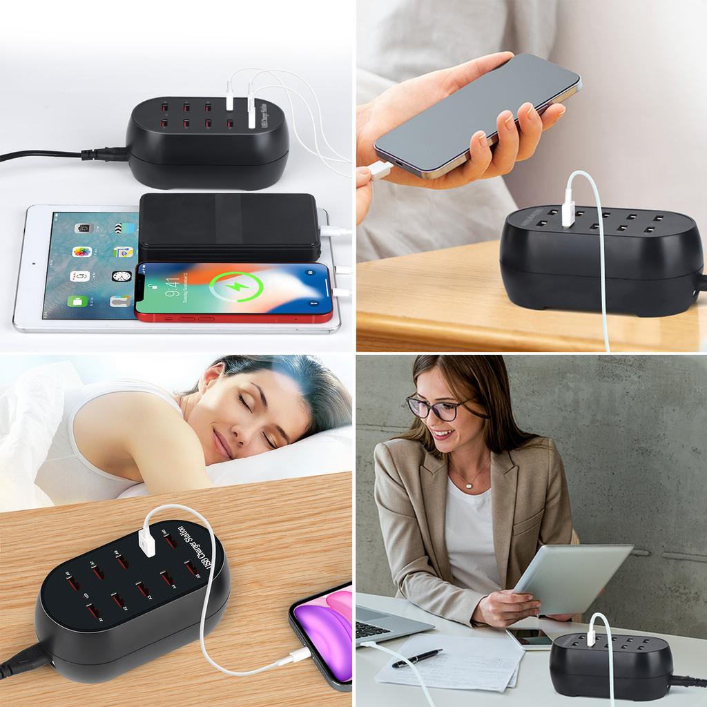 Multi USB Charger Station, 10/20 Port USB Multi Port Charger USB Charging Station for Multiple Device for Smartphone