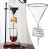 Glas Kaffe Espressobryggare Tratt Tillbehör Lätt Bärbar Mångsidig Sil för