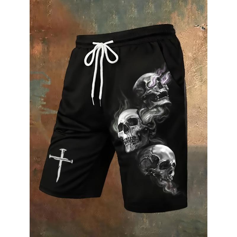 Men s Graphic Print Sports Shorts Beach Shorts M