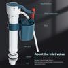 Flush Toilet Tank Fittings Toilet Drain Valve Inlet Valve Universal Button Up Valve Outlet Kit Inlet Outlet Valve Tank Button