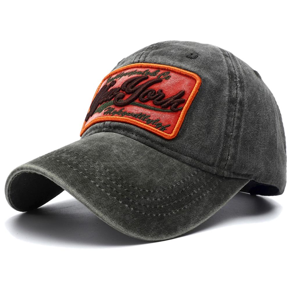 Snapback Adjustable Stitching Embroidered York New Brand Latest Fresh Neutral Gender Women Men For Cap Baseball Cotton Washed Vintage School Old