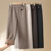 Mom’s Fleece-Lined Straight-Leg Winter Trousers for Middle-Aged & Elderly Women