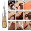 Leder Nähahle Faden-Set Handnähmaschine Speedy Riegelstichnäher Faden Nadeln DIY Basteln Schuster Leinwand Reparaturwerkzeug
