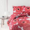 Marimekko Unikko Duvet Cover 150x210cm UNIKKO (Duvet Cover) (Single Size) White/Red 69080-001 [Item]