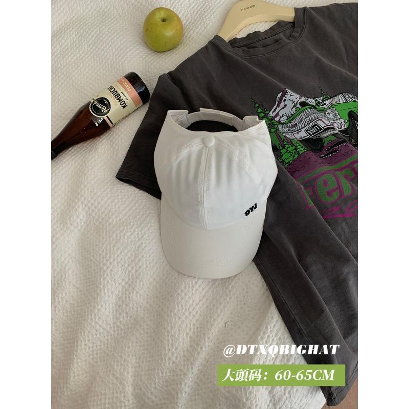High ponytail large brim baseball cap women's thin hat summer half-empty top large brim cap showing small face
