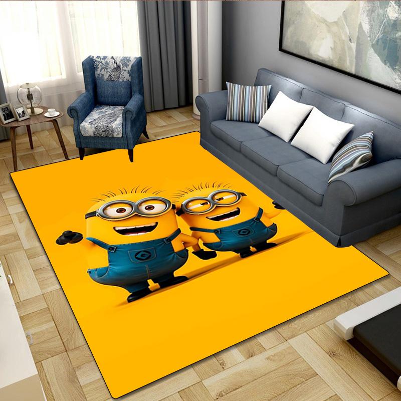Despicable Minions Rug Carpet Office Decorative Carpet For Living Room Bedroom Door Mat Floor Rug Computer Chair Area Rug