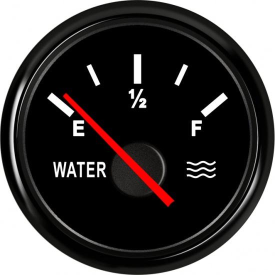 52mm Fuel Level Gauge E-1/2-F 0-190ohm Marine Boat Car Oil Tank Indicator With Red Backlight 9-32V Ship From RU/Spain