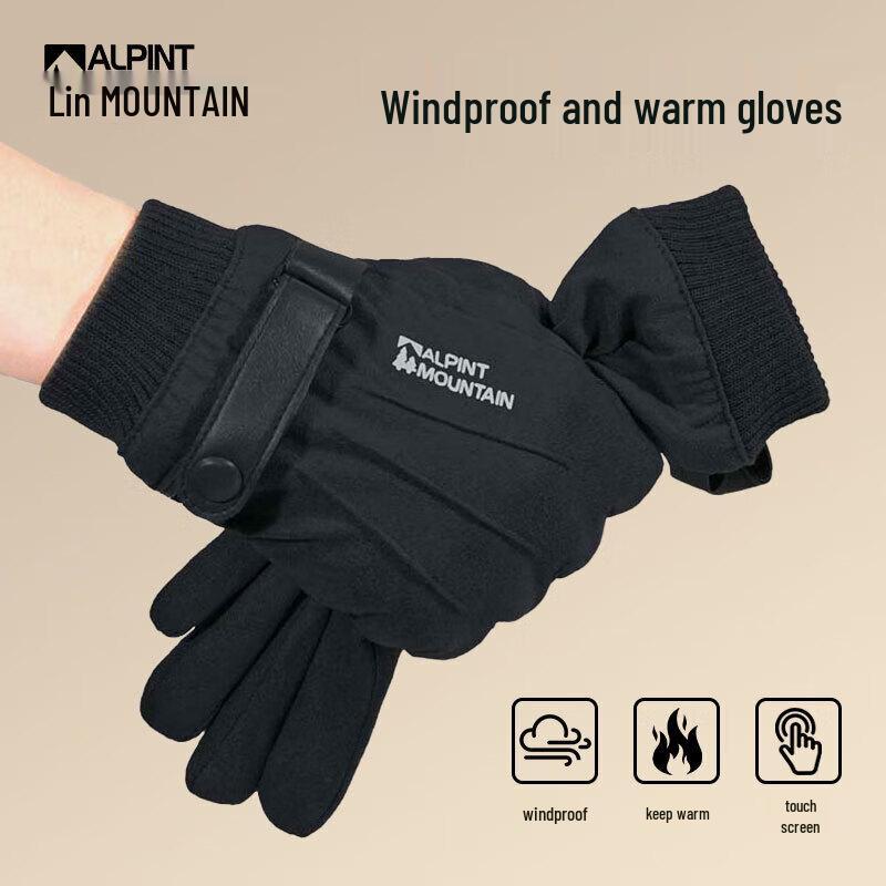 ALPINT MOUNTAIN Fleece-Lined Winter Riding Gloves
