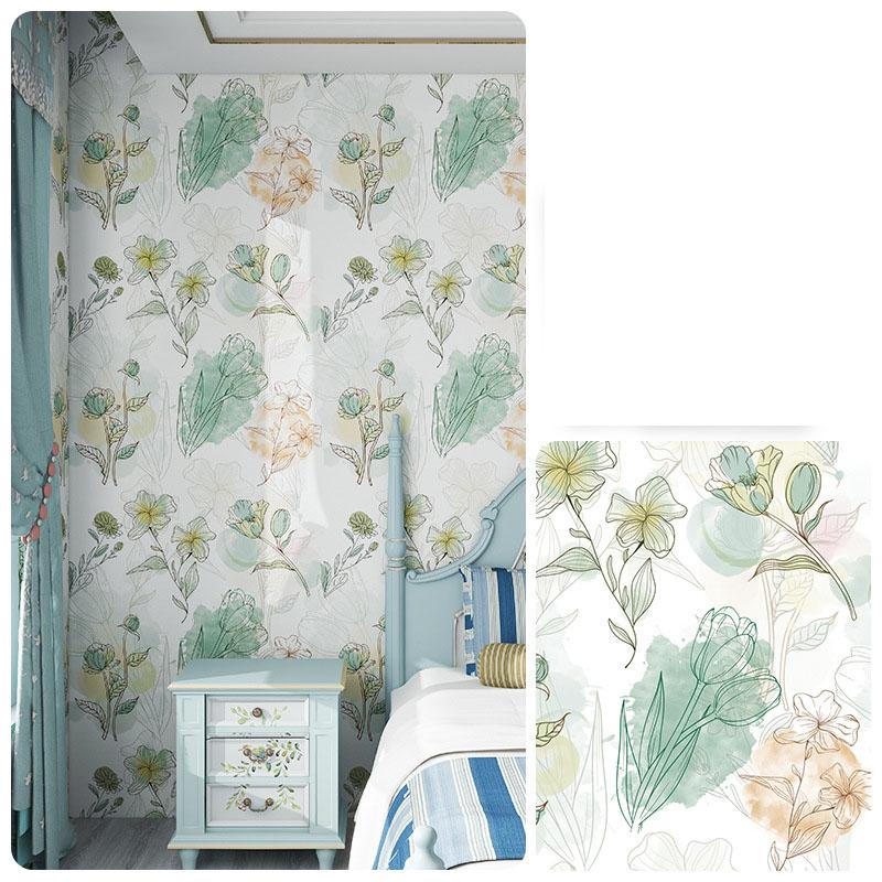 Self-Adhesive Waterproof Wallpaper Anti-Mold Washable Print Non-Slip Wear-Resistant Bedroom Living Room Accent Wall Decor