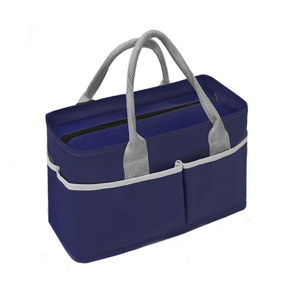 Waterproof Insulated  Lunch Bag Multi-Pocket Picnic Bag Fashionable Thermal Bag  Picnic темно-синий