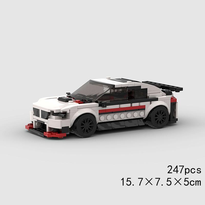 City MOC Super Race Car Speed Model Building Bricks Rally Sports Racing Police Vehicle Blocks Technical Pickup Christmas Gift