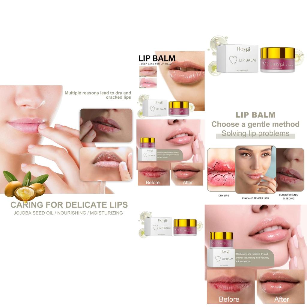 Hoygi Deep Moisturizing Lip Balm For Dry Cracked Lips With Hydrating Effects And Softening Properties
