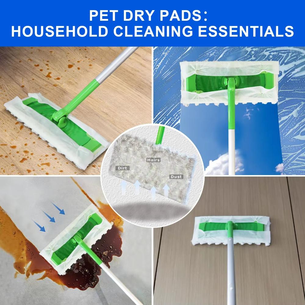 Reusable Dust Removal Paper Hands-Free Washing Floor Cleaning Artifact Lazy Mop  Floor Cleaning