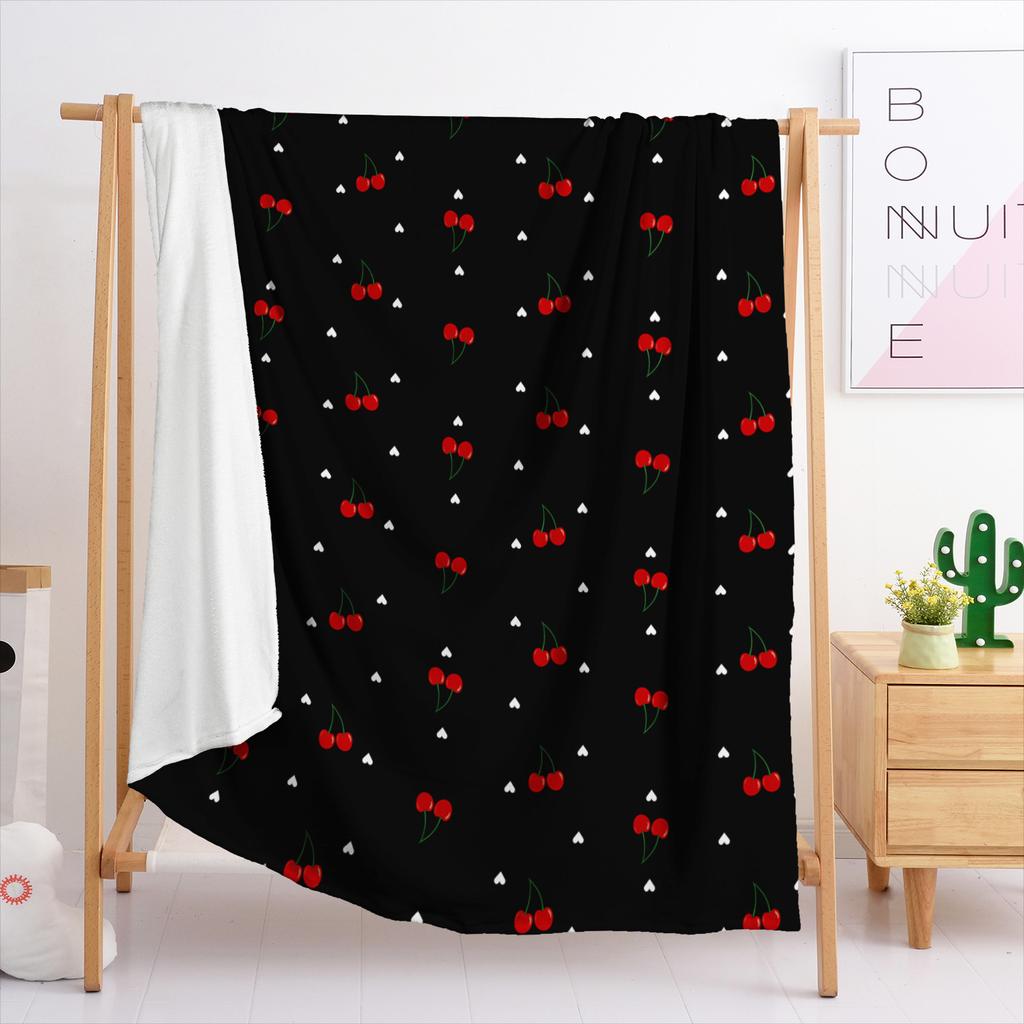 Blanket Flannel Blanket Astronaut Illustration Christmas Tree 2D Digital Printing Blanket Blanket