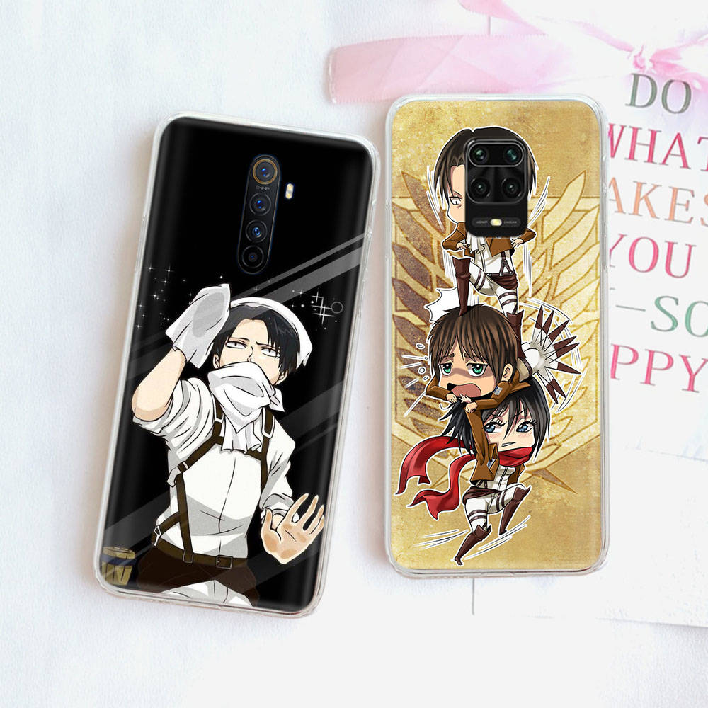 JW65 Rivaille Attack On Titans Case for Samsung A04 A14 A23 M33 M53 Realme 10 9 C35 C55 VIVO Y02 X80 Infinix Hot 30 Note 11 Tecno Spark 8P Pro