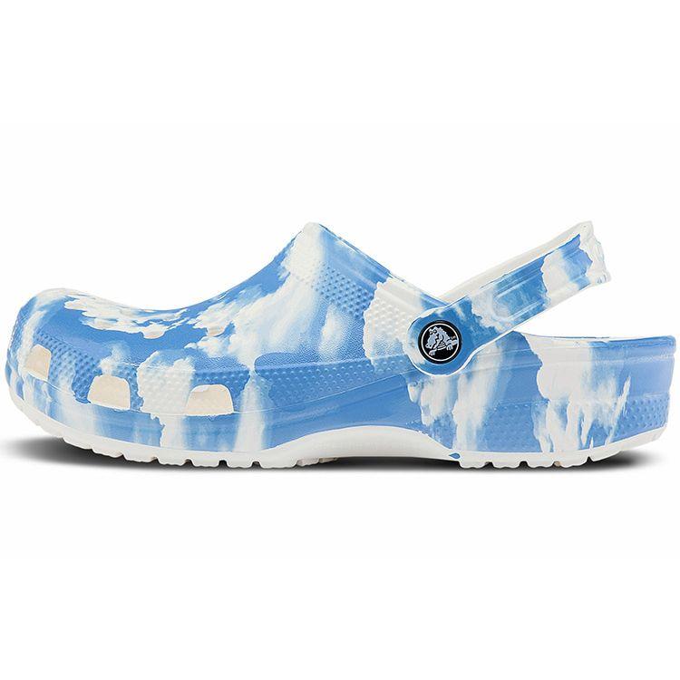 

Crocs Классические клоги EVA Классический футуристический рендеринг Пляжные сандалии Унисекс сандалии Синий Белый 206868-100 37-38